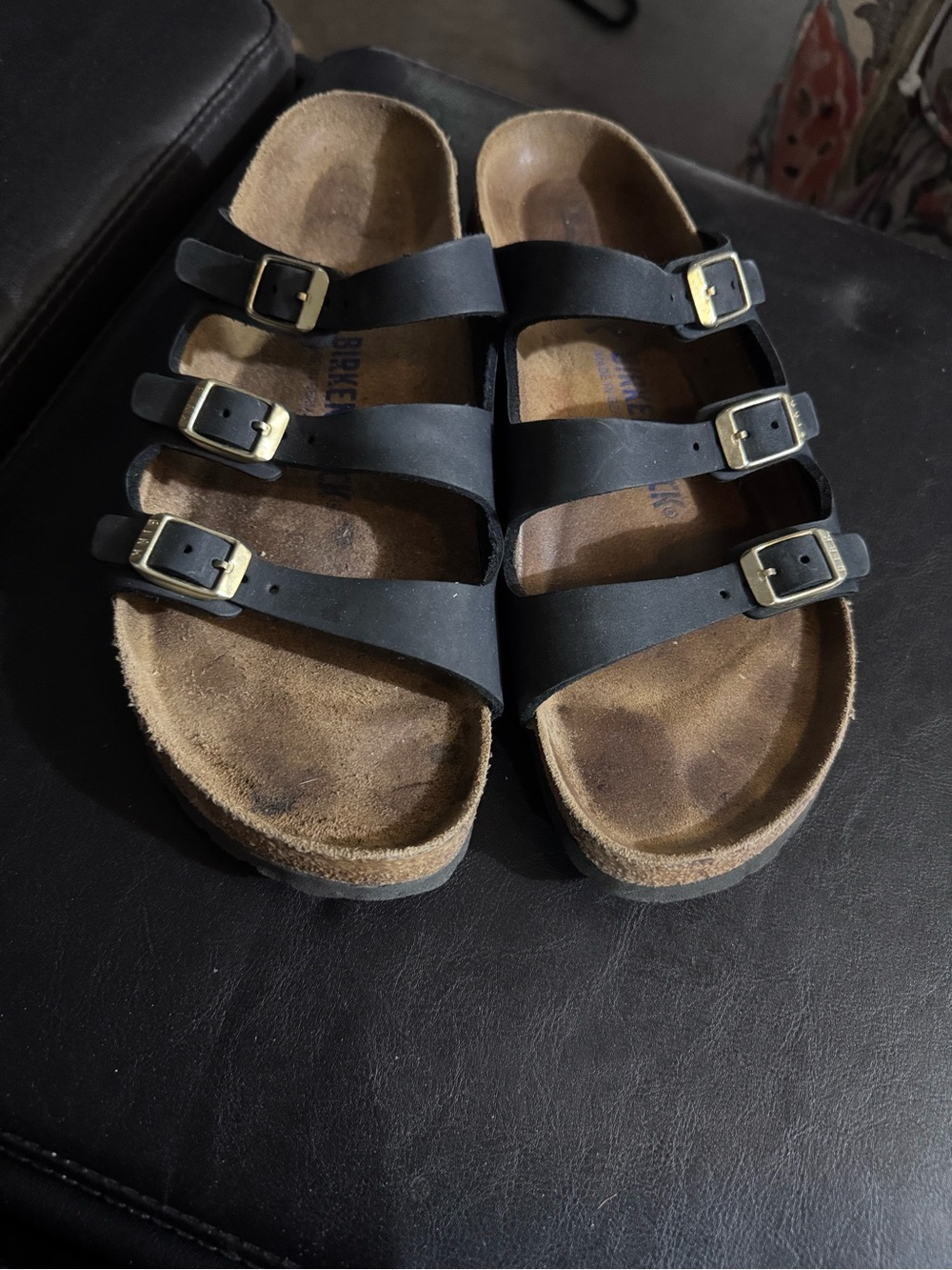 Black Three-Strap Birkenstock
